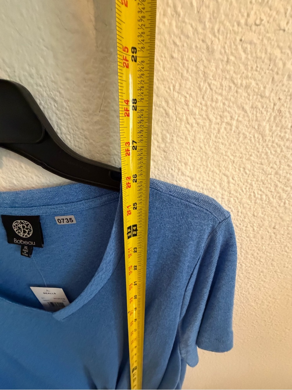 bobeau Cornflower Blue V-Neck Twist-Front Short Sleeve Top - Picture 4 of 6